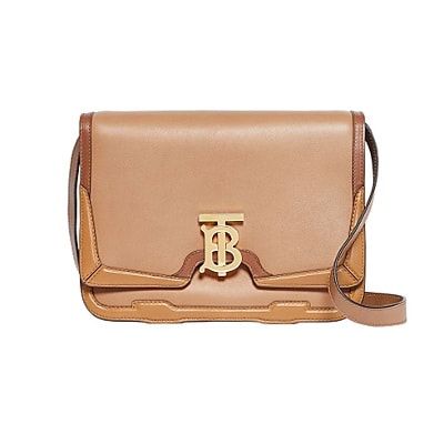 Burberry Medium applique leather TB bag