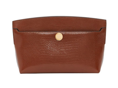 Burberry Embossed Leather Clutch Bag