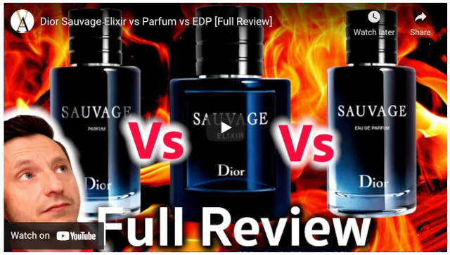 Sauvage Elixir vs Parfum vs EDP review video