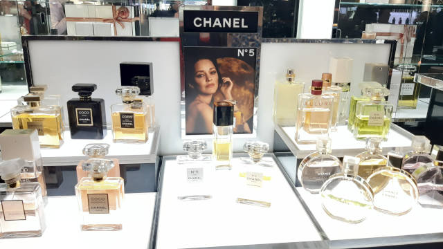 Chanel fragrance counter in Harrods