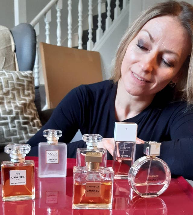 Ingrid's personal Chanel perfume collection