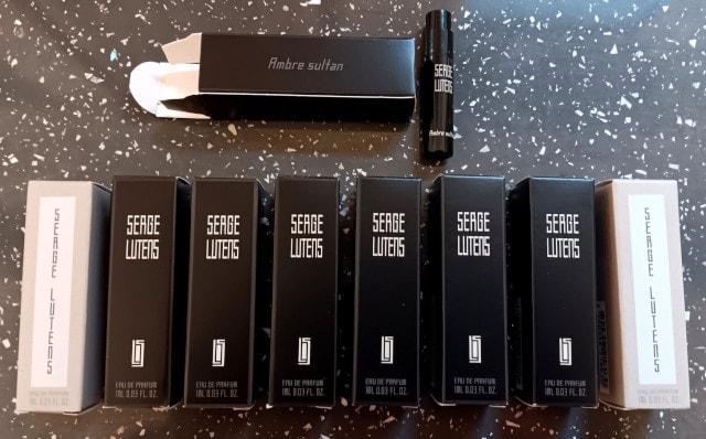 Serge Lutens samples used for this article