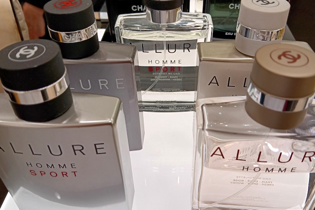 Chanel Allure Homme fragrance counter