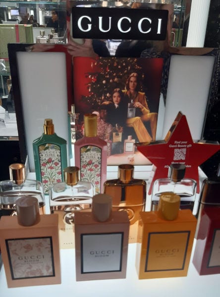 Gucci perfume counter in Harrods