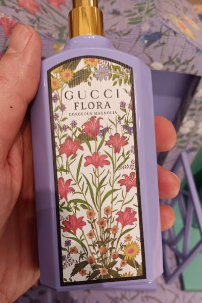 testing Gucci Flora Gorgeous Magnolia in-store